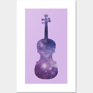 Space Violin Posters and Art